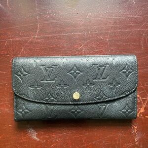Louis Vuitton Emilie in Black Monogram Wallet